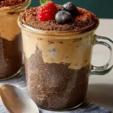 High-Protein Peanut Butter & Chocolate Chia Pudding