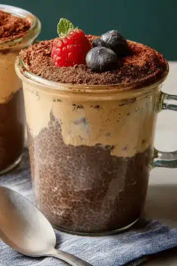 High-Protein Peanut Butter & Chocolate Chia Pudding