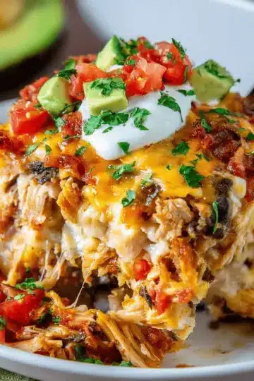 Chicken Burrito Casserole
