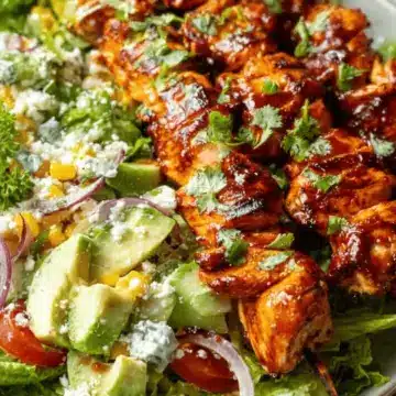 BBQ Chicken Skewer Salad