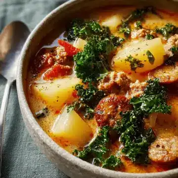 Sausage, Potato and Kale Soup
