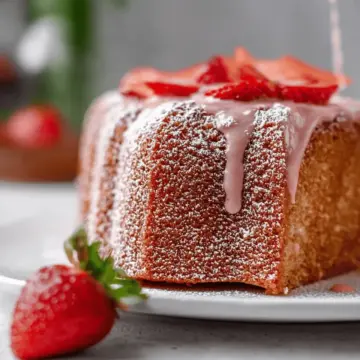 Strawberry Pound Cake