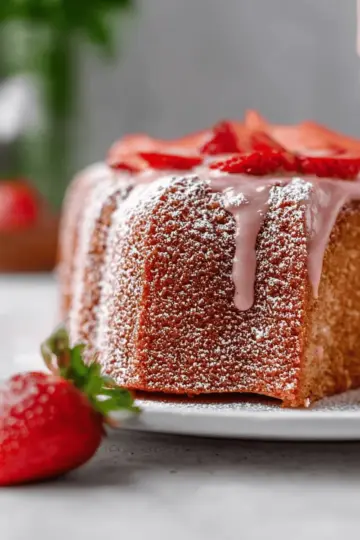 Strawberry Pound Cake