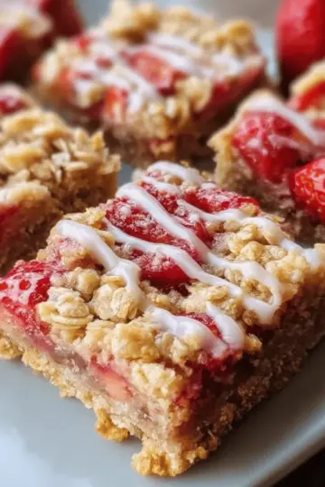 Strawberry Oatmeal Bars