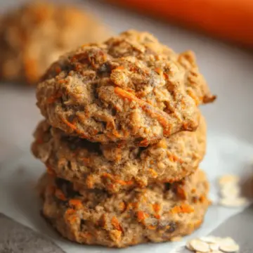 Healthy Carrot Cake Oatmeal Cookies