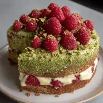Pistachio Raspberry Cake