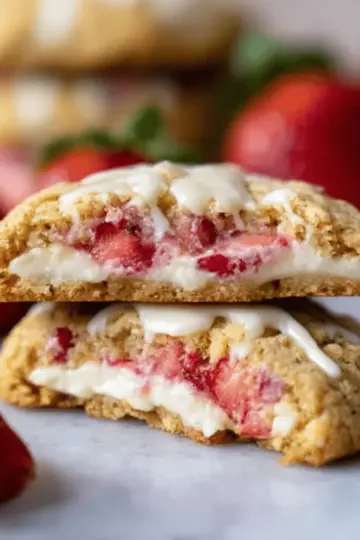 Strawberry Cheesecake Cookies
