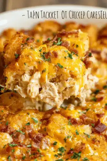 Cracked Out Chicken Tater Tot Casserole