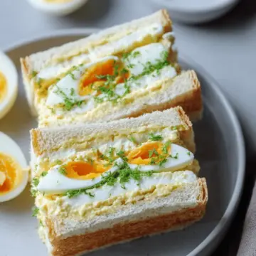 Japanese Egg Sandwich Recipe (Tamago Sando)