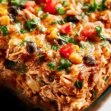 Easy Chicken Burrito Casserole