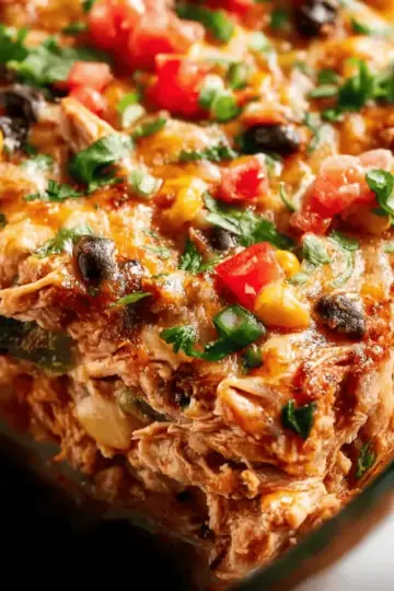 Easy Chicken Burrito Casserole