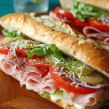 Italian Cold Cut Sub Sandwich