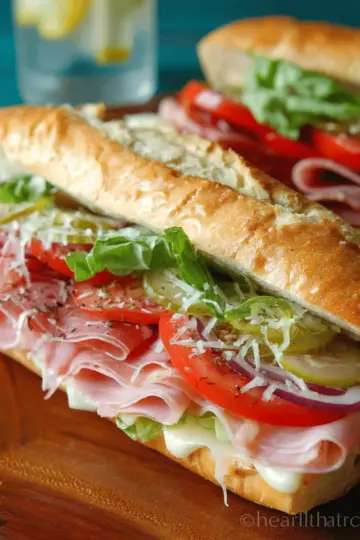 Italian Cold Cut Sub Sandwich