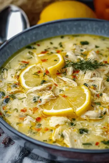 Avgolemono: Greek Lemon Chicken Soup