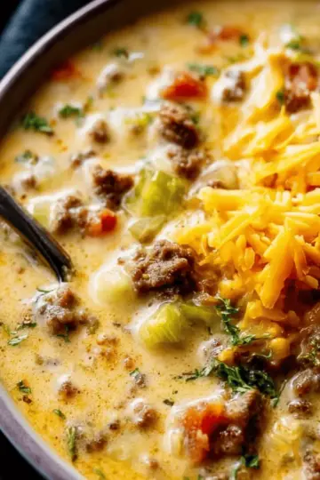 Award Winning Cheeseburger Soup