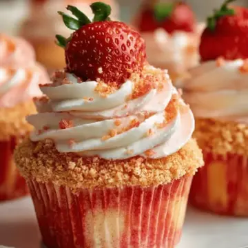 Strawberry Crunch Cupcakes