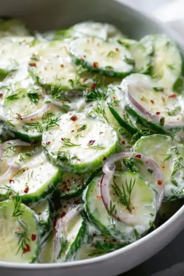 Creamy Cucumber Salad