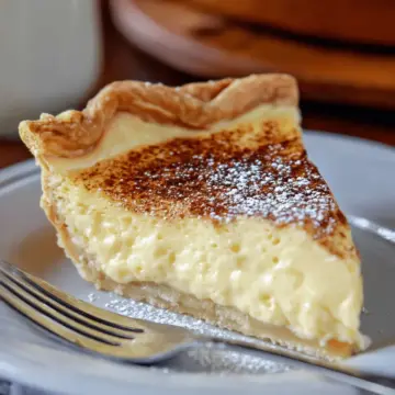 Old Fashioned Silky Creamy Custard Pie