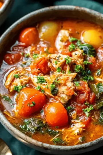 Slow Cooker Tuscan Chicken Stew