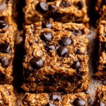 Pumpkin Chocolate Chip Oatmeal Bars