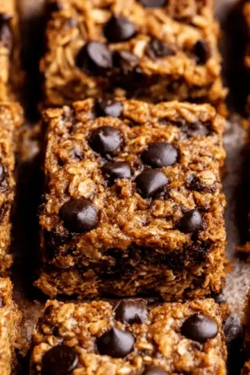 Pumpkin Chocolate Chip Oatmeal Bars