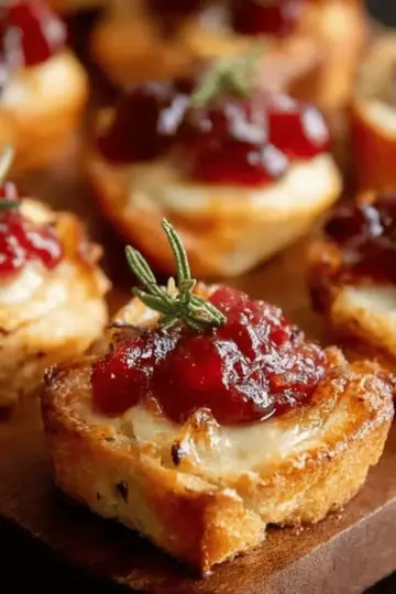 Cranberry Brie Bites