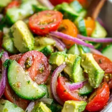 Cucumber Tomato Avocado Salad