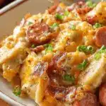 Crock Pot Pierogi and Kielbasa Casserole