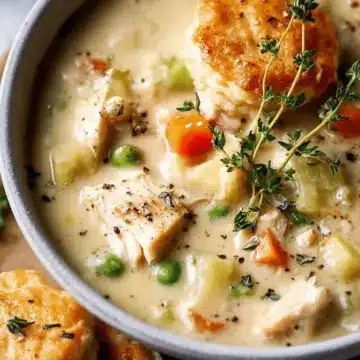 Healthy Chicken Pot Pie Soup