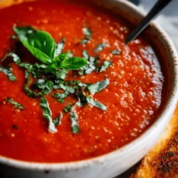 Homemade Roasted Tomato Basil Soup