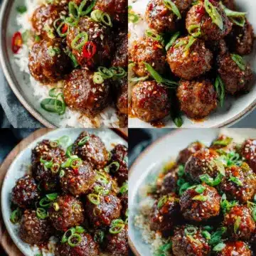 Easy Mongolian Meatballs