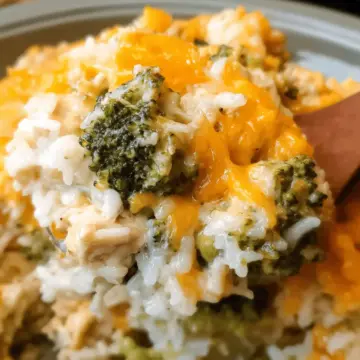 Crock Pot Cheesy Broccoli Chicken and Rice