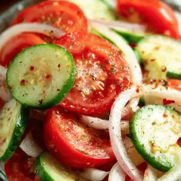 Tomato, Cucumber, and Onion Salad