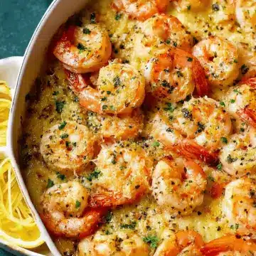 Shrimp Scampi Bake