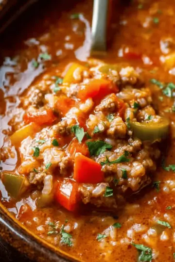 Easy Stuffed Pepper Soup