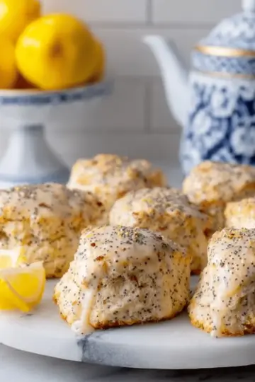 Ridiculously Easy Lemon Poppy Seed Scones