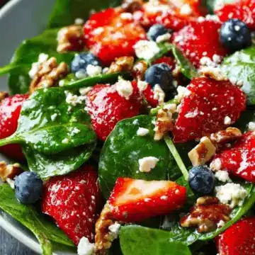 Minute Strawberry Spinach Salad