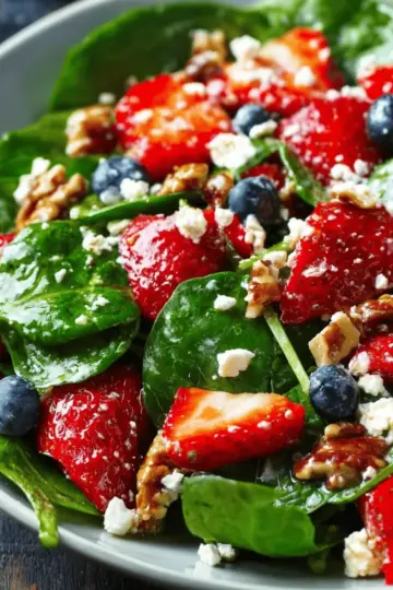 Minute Strawberry Spinach Salad