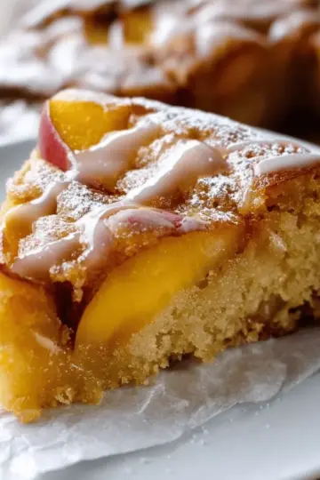 Brown Sugar Peach Cake