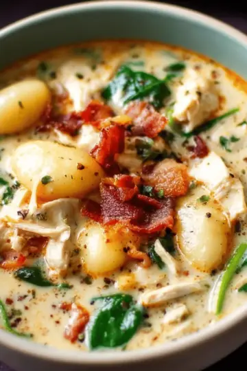 Chicken Bacon Gnocchi Soup
