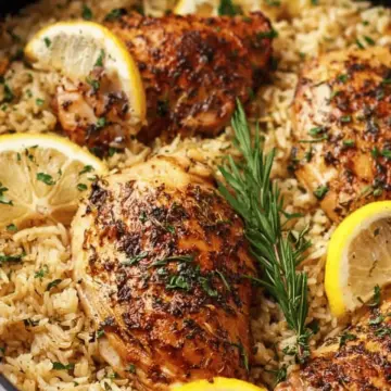 One Pot Lemon Herb Chicken and Rice
