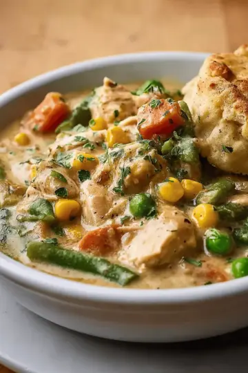 Slow Cooker Chicken Pot Pie Stew