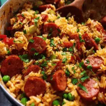 Smoked Sausage and Rice – quick one pot meal