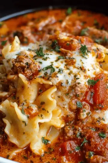 Slow Cooker Lasagna Soup