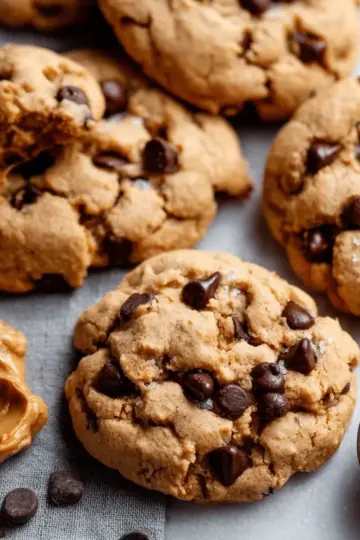 Bakery-Style Peanut Butter Chocolate Chip Cookies
