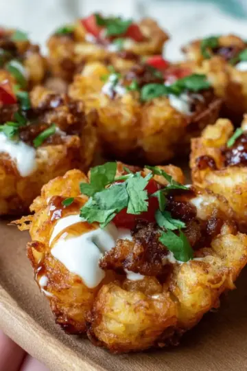 Loaded Tater Tot Cups