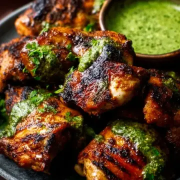 Peruvian Chicken with Green Sauce (Aji Verde)