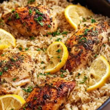 One Pot Lemon Herb Chicken and Rice