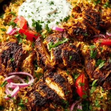 One Pan Chicken Shawarma and Rice