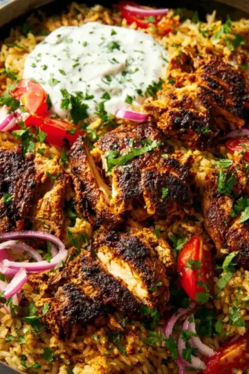 One Pan Chicken Shawarma and Rice
